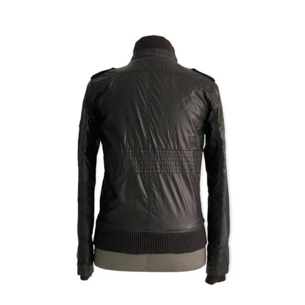 Springfield UP Men's Black Zip Front Blazer Jacket S Windbreaker VG